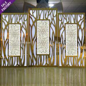 Sino Perfect Luxury Pvc <b>Acrylic</b> Wedding Furniture Decoration White Backdrop for Wedding Event Banquet Party Stage - Product Image 4