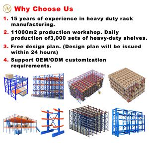 Almacén Estante de <span class=keywords><strong>metal</strong></span> personalizado Estantes de fábrica resistentes Sistema de estante ajustable - Product Image 5