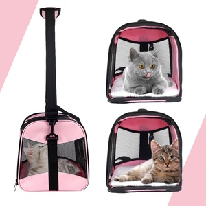Housse <span class=keywords><strong>de</strong></span> transport pour <span class=keywords><strong>chat</strong></span>-Pet Carrier Airline Approved Breathable Pet Travel Carrier Amovible Fleece Pad - Product Image 3