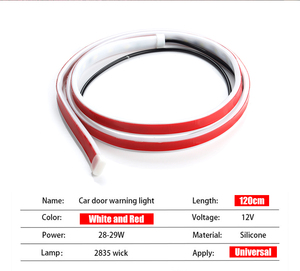 Accessoires universels de <span class=keywords><strong>voiture</strong></span> 12v rouge blanc <span class=keywords><strong>bande</strong></span> de bienvenue stroboscopique <span class=keywords><strong>clignotant</strong></span> ouverture de porte de <span class=keywords><strong>voiture</strong></span> <span class=keywords><strong>LED</strong></span> voyant d'avertissement - Product Image 4