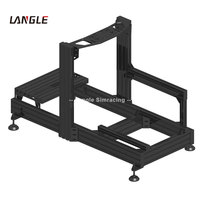 40160 Racing Sim Cockpit Rig Sim Racing Cockpit avec pédales de volant de siège Configuration complète de course pour la simulation immersive
