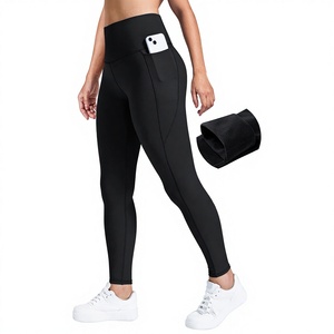 Leggings térmicos de invierno para mujer, de cintura alta, elásticos, forrados de vellón, de spandex/nailon, sin costuras, para yoga, con efecto levanta glúteos. - Product Image 1