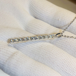 Collana Minimalista con Ciondolo a Barra per Donne, Stile da Ufficio, Catena per Clavicola, Gioielli alla Moda - Product Image 3