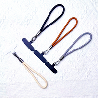 Cordon de téléphone tressé à la main style bohème, bracelet coloré avec breloque en cuir, accessoire portable anti-chute, cadeau