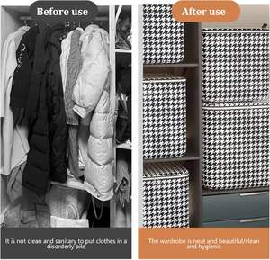 Bolsa Organizadora Grande para Pantalones, con Asas Resistentes, Tela Gruesa, Bolsa de Almacenamiento para Edredones, Ropa y Mantas - Product Image 2