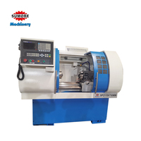 Tour CNC horizontal chinois économique à longue durée de vie, moyenne capacité, pour métaux, CK6132, 750 mm, mini-banc plat, 2 axes, double broche SP2115