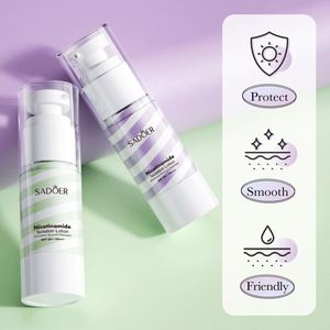 SADOER Base de Maquillage Isolante à la Nicotinamide, Blanchissante, Imperméable, Cosmétiques Professionnels, Crème de Base pour le Maquillage de la Peau - Product Image 5