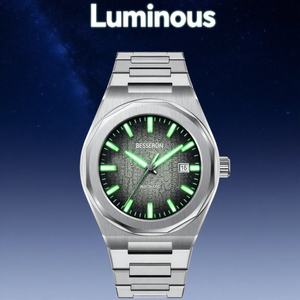 Relojes de Lujo para Hombre 2025, con Cristal de Zafiro Luminoso, Acero Inoxidable 316L, Correa de 18 mm, Resistencia al Agua 5BAR - Product Image 3
