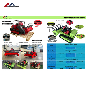 โรงงานขายตรงเครื่องตัดหญ้าแบบรีโมทคอนโทรล คุณภาพสูง ราคาแข่งขัน - Product Image 3