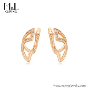 ML33938 XUPING ML Store discounted price Fashion fine jewelry show girls woman 18K gold color wholesale Hoop earring