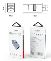 Yodo-Mini enchufe USB 3,0 a 3 puertos USB Hub