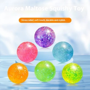 Wholesale New <strong>Strange</strong> Toys Aurora Maltose Pinch Music Decompression Vent Ball Slow Rebound Shake Toy Made of EVA Material - Product Image 4