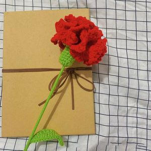 Ramo de claveles tejidos para decoración del hogar, flores de ganchillo al por mayor, flores tejidas a mano - Product Image 5