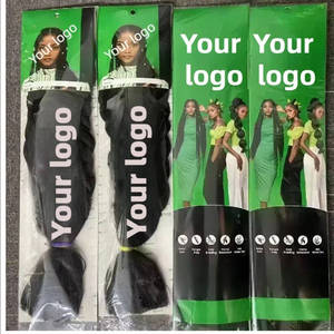 Sıcak satış yeşil paketi Jumbo örgü saç ekleme 165g sentetik Yaki yumuşak işık kıvırcık Afro uzun toptan tek atkı örgü - Product Image 6