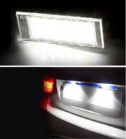 Lampes d'éclairage de plaque d'immatriculation LED sans erreur pour Renault Captur Espace Fluence Scenic Laguna Modus FL éclairage de plaque d'immatriculation