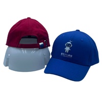 Casquette de baseball brodée en 3D à 6 panneaux en velours de coton pour enfants avec caoutchouc incurvé élégant Design à la mode et style sportif
