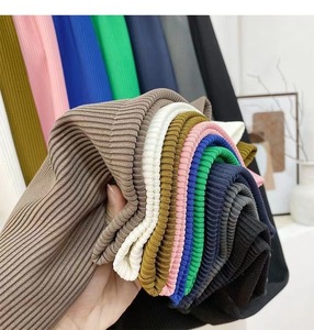 <span class=keywords><strong>Pantalones</strong></span> Anchos Holgados para Mujer, <span class=keywords><strong>Pantalones</strong></span> Rectos Elásticos a Rayas, <span class=keywords><strong>Pantalones</strong></span> Largos de Cintura Alta con Cordón, Color Sólido, R1989 - Product Image 4