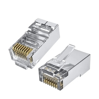 Prise modulaire de ftp en métal de ventes directes d'usine Rj45 Cat5 Utp 8p8c connecteur Rj45 modulaire de réseau