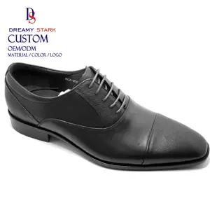 Chaussures habillées d'affaires personnalisées en cuir de qualité stark pour hommes chaussures en cuir formelles à imprimé han pour hommes chaussures habillées Oxfords