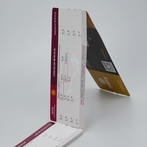 Grosir Pabrik kualitas tinggi cetak kustom pesawat terbang bandara dicetak fanfold kertas panas tiket masuk - Product Image 5