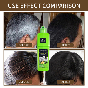 Augeas Champú Tinte para el Cabello Negro Herbal Care Sin Amoníaco Semipermanente Para Hombres y Mujeres 200ml - Product Image 3