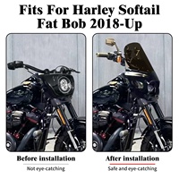 Cache-phare avant de 15 pouces avec déflecteur de vent pour Harley Softail Fat Bob FXFB 114 FXFBS 2018 et versions ultérieures