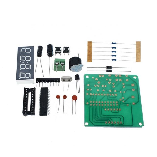 4-Bit Electronic Clock DIY Kit Soldering Practice Learning electronic kit huakeshengyeic