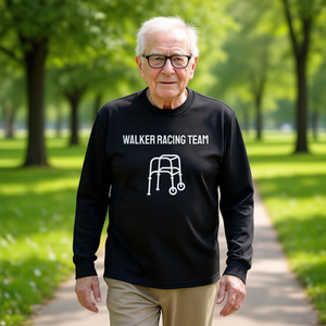 T-shirt à manches longues de l'équipe Walker Racing, cadeau humoristique pour personnes âgées - Product Image 3