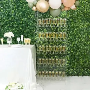 香槟墙玻璃支架地板展示架亚克力普罗塞克派对婚礼墙
