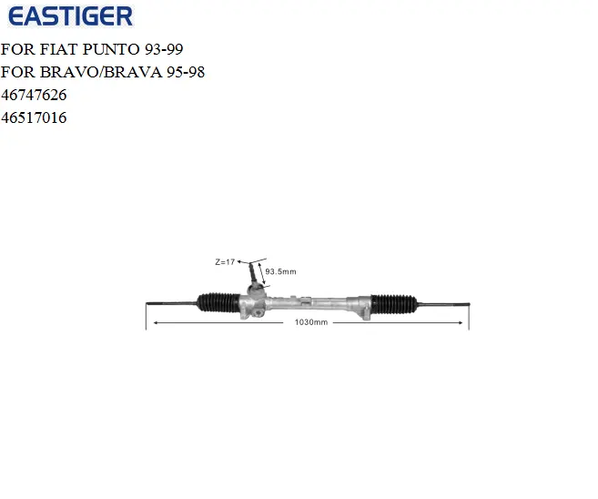 Stuurbekrachtiging Rack Voor Chevrolet Express 1500 2003-2009, Express 2500 2003-2005 26095478