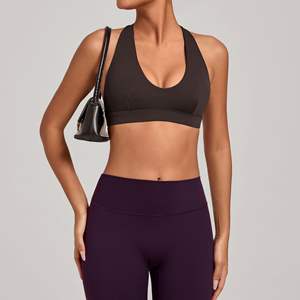 RUIQUWIN OEM <b>Women</b> Plus Size Workout Seamless Crop Tank <b>Tops</b> Yoga <b>Vest</b> High Elastic Four-Way Stretch Eco-Friendly Fitness - Product Image 4