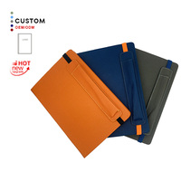 Carnets en cuir PU personnalisables, journaux avec logo personnalisé, carnet d'affaires avec stylo, carnet à couverture rigide, coffret cadeau