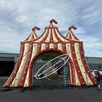 Arche d'entrée de cirque portable personnalisable, portail gonflable pour la décoration d'événements