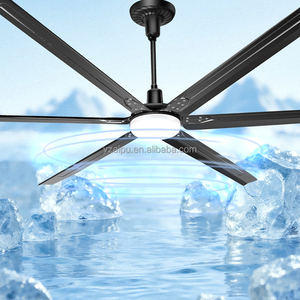 Промышленный потолочный вентилятор HVLS с усиленными стальными лопастями, 3,5 м (12 футов), энергосберегающий, с пультом ДУ, одобрен CE - Product Image 5