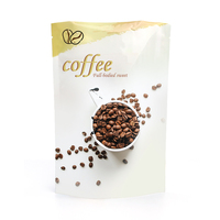 Emballage alimentaire personnalisé HonghaiPacking SU-110202311-C MOPP/PET/PE petit support de pochette à fond plat laminé imprimé vierge café vide
