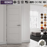 Porte intérieure en bois MDF moderne personnalisable EOKO pour les constructeurs, pour appartements, vente en gros