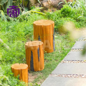 3d <b>Tree</b> Stump Shaped Led <b>Light</b> Customized Ip65 Resin & Fiberglass <b>Outdoor</b> Garden Lighting For <b>Christmas</b> Festival Decorations - Product Image 3