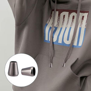 Welord DIY Accesorios de ropa Sudaderas con capucha de aleación de zinc Cordón Tapón de metal Cordones Puntas de bloqueo Aglets Caps End Tips - Product Image 4