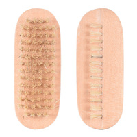 Brosse en bois naturel JIEFU avec poils en bois pour nettoyer les mains/les pieds