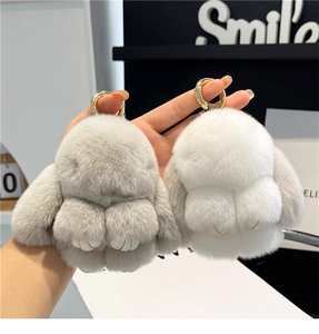 Muñeco de conejo de 14 cm, suave y lindo, de piel auténtica - Product Image 4