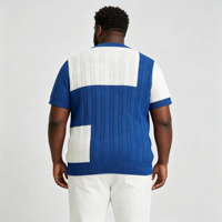 Pull-over jacquard tricoté respirant à col rond multicolore pour homme avec broderie poitrine OEM ODM 'KTY'