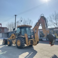 Backhoe Loader Bekas CAT 428F Kondisi Baik Penggerak 4x4 Backhoe Loader Bekas Merek Jepang Dijual