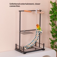 Support pour perroquet, grande cage à oiseaux, base en fer, plateforme de jeu d'entraînement rectangulaire DIY pour perroquet, échelle d'escalade, balançoire, jouet pour oiseaux