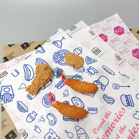 Papier d'emballage pour hamburgers, sandwichs, résistant à la graisse, avec logo personnalisé imprimé, qualité alimentaire