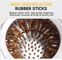Machine à plumer les volailles Horus, pour poulet entier, élimination rapide des plumes en 30 secondes