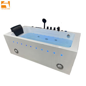 <span class=keywords><strong>Baignoire</strong></span> à remous autoportante en acrylique avec <span class=keywords><strong>douche</strong></span> cascade intégrée, appui-tête, <span class=keywords><strong>baignoire</strong></span> à jets pour salle de bain intérieure - Product Image 5