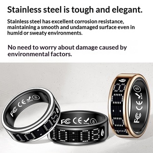 Anillo Inteligente con Pantalla Táctil, Monitor de Frecuencia Cardíaca, Oxígeno en Sangre, Sueño, Contador de Pasos, Control de Páginas, Seguimiento de Salud, Anillo de Dedo - Product Image 3