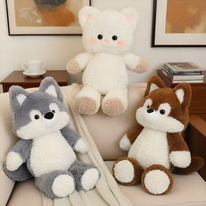 Peluche a forma di animali della foresta (agnello, <span class=keywords><strong>volpe</strong></span>, orso, gatto) con imbottitura in cotone PP e materiale plastico, 31cm-50cm - Product Image 2