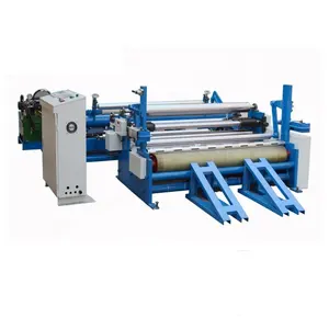 Kraft Paper Jumbo Roll Slitting Machine For Angle Board Making Paper Rewinder Machine