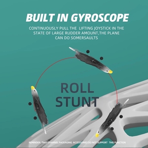 New fpp bọt lớn sửa chữa Cánh Tàu lượn máy bay 2.4G điều khiển từ xa máy bay máy bay RC Đại Bàng Đen bay mô hình đồ chơi với đèn - Product Image 4